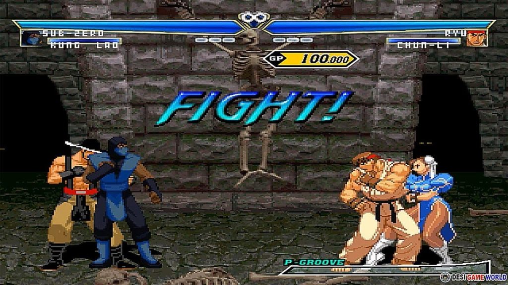 Игровой процесс Mortal Kombat VS Street Fighter